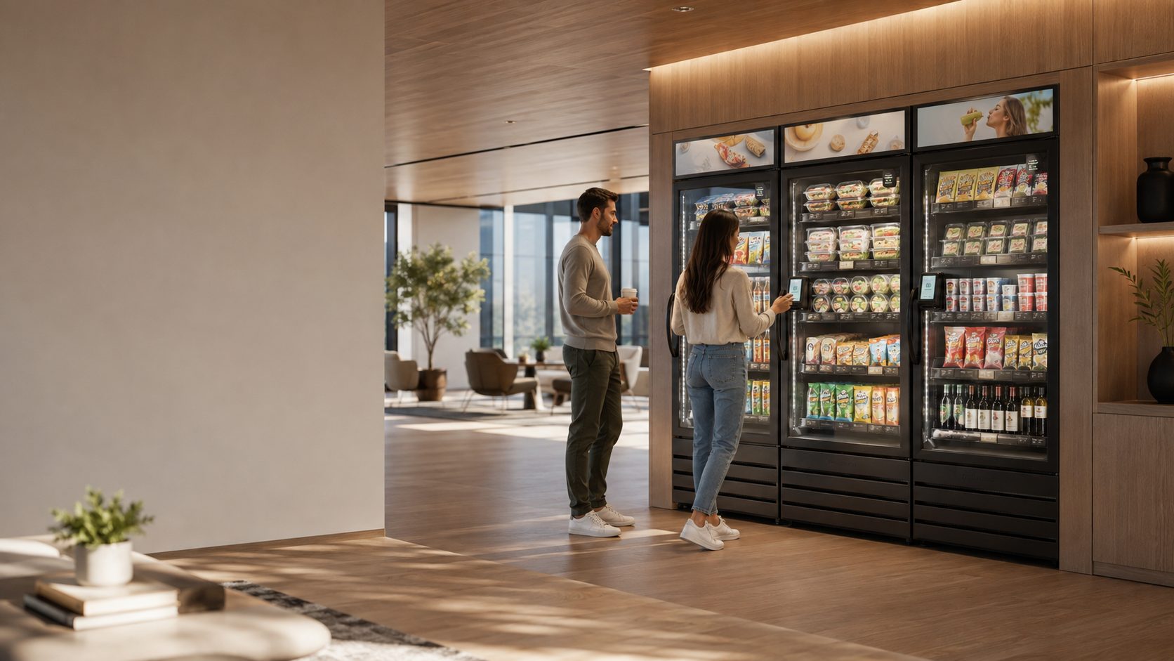 Modern Knibbly self-serve market in a premium shared space
